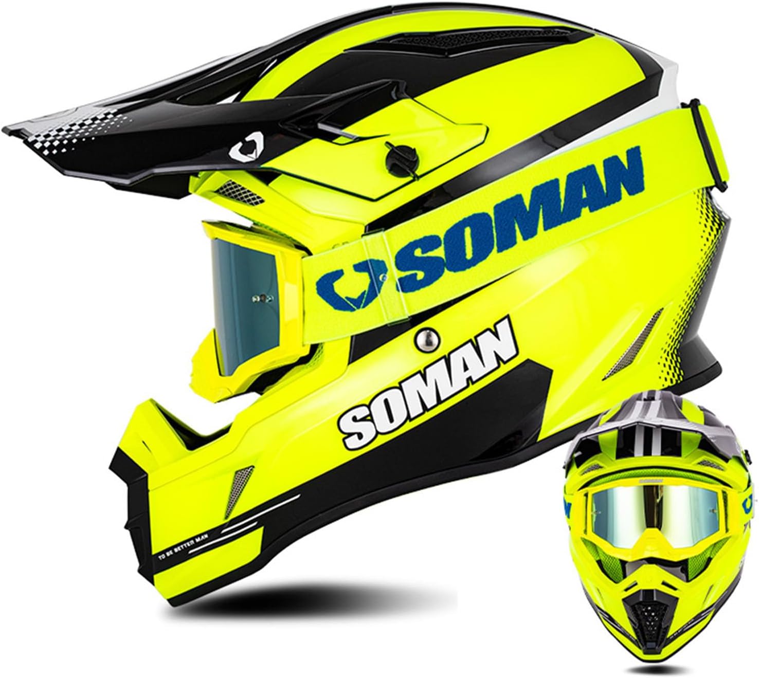 SOMAN-11 モトクロスヘルメット バイクメンズ レディース オフ